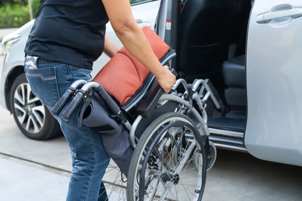 pliage fauteuil roulant